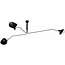 TooLight Moderne hanglamp - 3 lichtpunten - zwart - industrieel design
