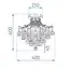 TooLight Plafondlamp APP784-3C - E14 - 3 Lichtpunten - Chroom