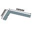 Benson Winkelhaak met waterpas - aluminium - 200 x 100 mm - 20 cm liniaal - 90 graden hoek