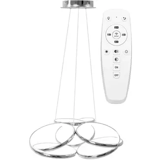 TooLight Hanglamp Flat APP795-CP - Incl. Afstandsbediening - Chroom