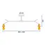 TooLight Plafondlamp APP694-5C - E27 - 5 Lichtpunten - Zwart