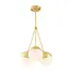 TooLight Hanglamp APP688-3CP - E27 - 3 Lichtpunten - Wit/Goud