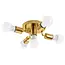 TooLight Gouden plafondlamp - verstelbare reflectoren - 24,5 x 8 cm - 5 lichtpunten