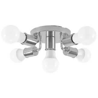 TooLight Plafondlamp APP707-5C - E27 - 24.5 x 8 cm - Chroom
