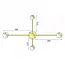 TooLight Plafondlamp APP520-4C - Incl. Afstandsbediening - Goud