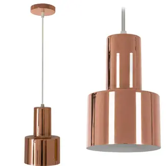 TooLight Hanglamp APP283-1CP - E27 - 12.5 x 19.5 cm - Rosé Goud