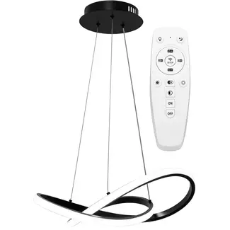 TooLight Hanglamp APP391-CP - Incl. Afstandsbediening - Zwart/Wit