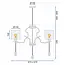 TooLight Hanglamp APP958-5CP - E27 - 67 x 54 cm - Zwart
