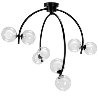 TooLight Hanglamp APP979-8C - G9 - 8 Lichtpunten - Zwart