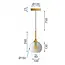 TooLight Hanglamp APP898-7CP - G9 - 7 Lichtpunten - Goud