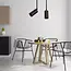 TooLight Zwarte hanglamp - modern design - 15 x 25 cm - GU10 fitting - veelzijdig en stijlvol