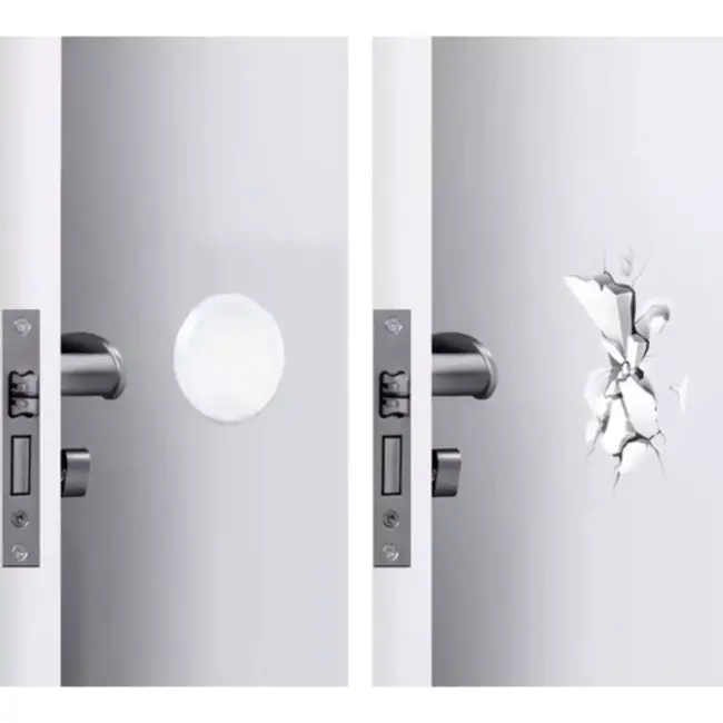 Ruhhy Transparante Siliconen Deurbeschermers - 6 Stuks