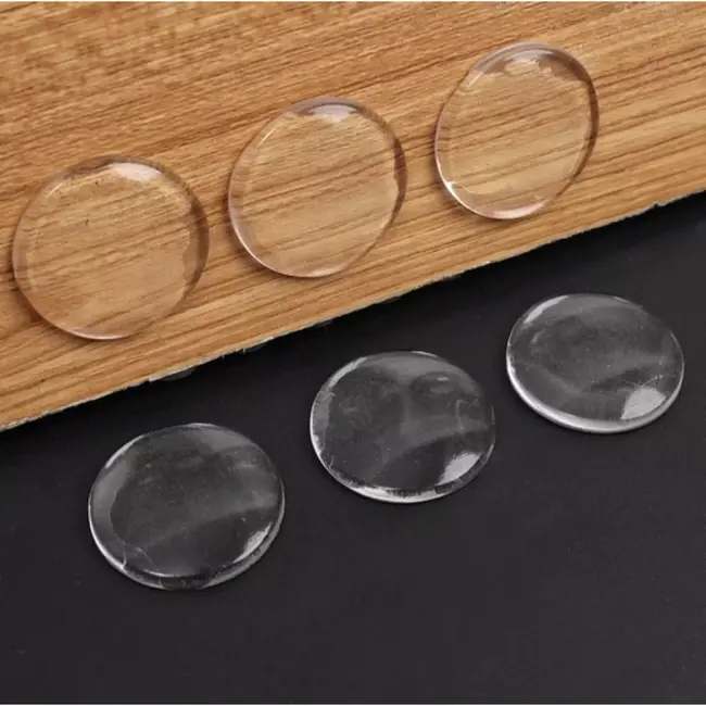 Ruhhy Transparante Siliconen Deurbeschermers - 6 Stuks