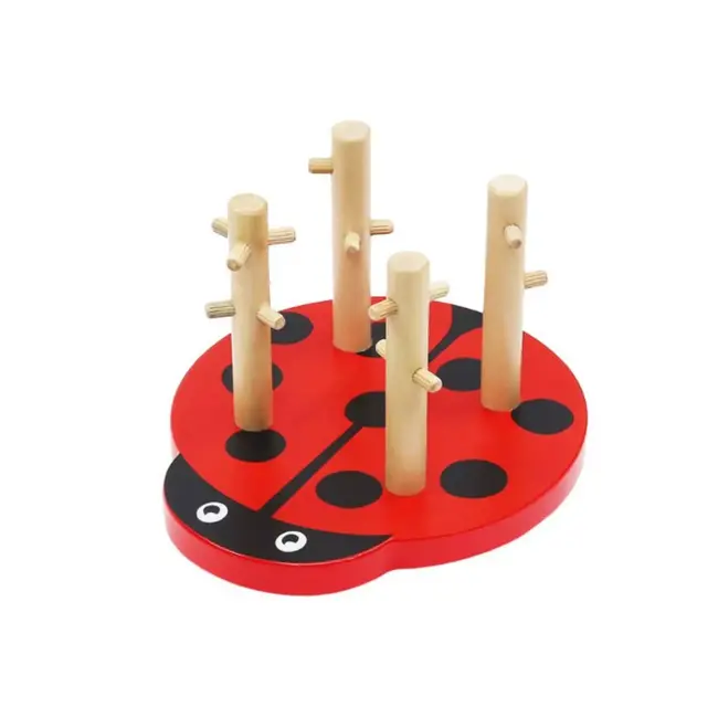 Ruhhy Lieveheersbeestje Houten Puzzel - Educatief Speelgoed voor Peuters