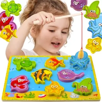 Kruzzel Vis Puzzel - Magnetisch Visspel voor Kinderen"