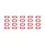 Malatec Sleutelhangers / Identificatie Labels voor Sleutels - Set van 100 Stuks