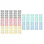 Malatec Sleutelhangers / Identificatie Labels voor Sleutels - Set van 100 Stuks