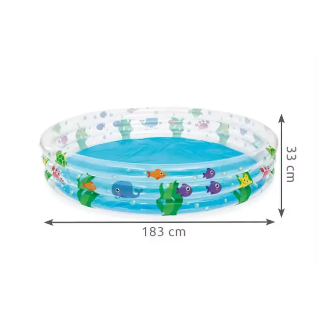 Bestway Opblaasbaar Zwembad 51005 - 188x33cm voor Urenlang Plezier