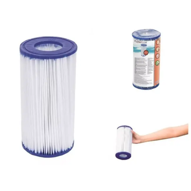 Bestway Type III Zwembadpompfilter - Voor Kristalhelder Water