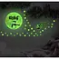 Ruhhy Fluorescerende Kerststickers voor het Raam - Groen Gloeiende Magie