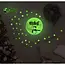 Ruhhy Fluorescerende Kerststickers voor het Raam - Groen Gloeiende Magie