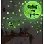 Ruhhy Fluorescerende Kerststickers voor het Raam - Groen Gloeiende Magie