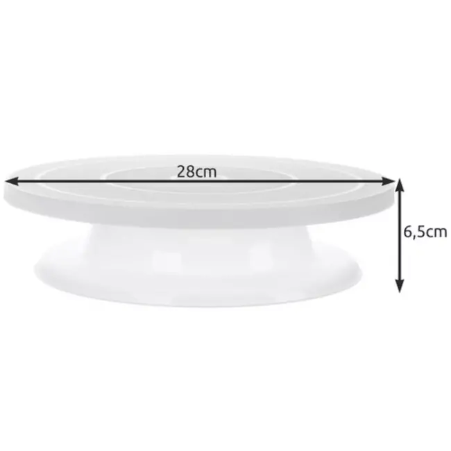 Ruhhy Draaiende Taartstandaard met Decoratiespatels - Maak Bakken Eenvoudiger