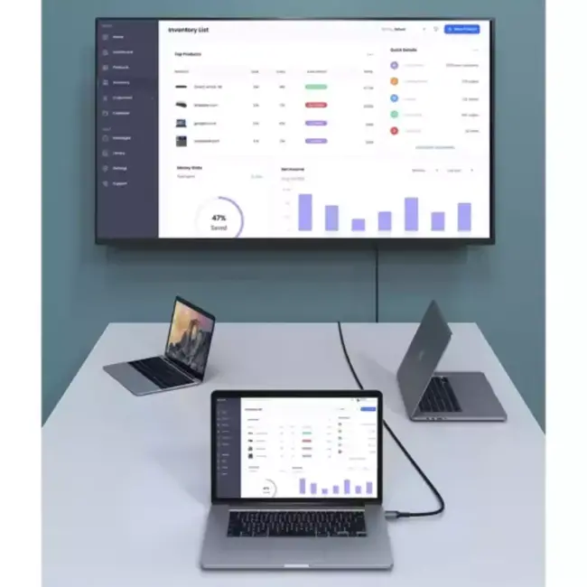 Izoxis DisplayPort naar DisplayPort Kabel - Ultieme 4K Ervaring - 2 meter