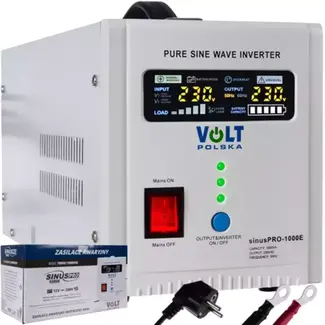 Volt Polska Sinus Pro 1000E UPS: 3-in-1 Energieoplossing voor Thuis en Kantoor