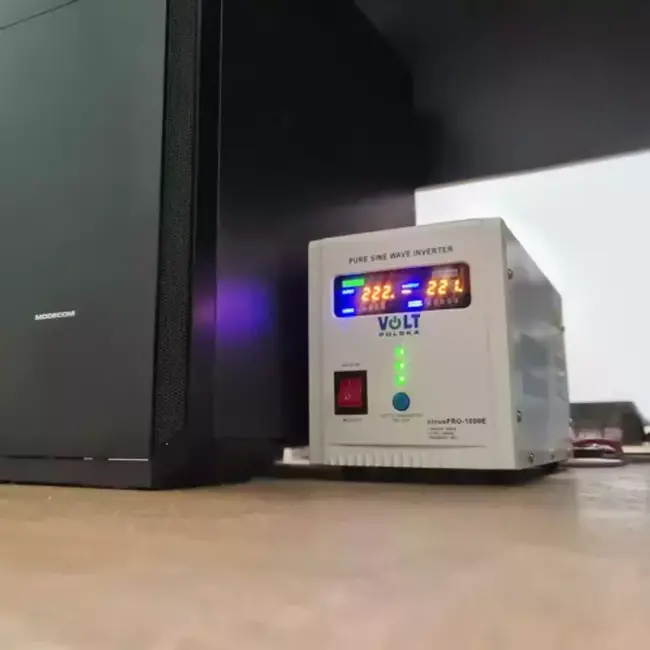 Volt Polska Sinus Pro 1000E UPS: 3-in-1 Energieoplossing voor Thuis en Kantoor