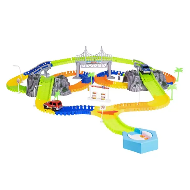Ruhhy Racebaan met 293 Onderdelen: Eindeloos Bouwplezier voor Kinderen