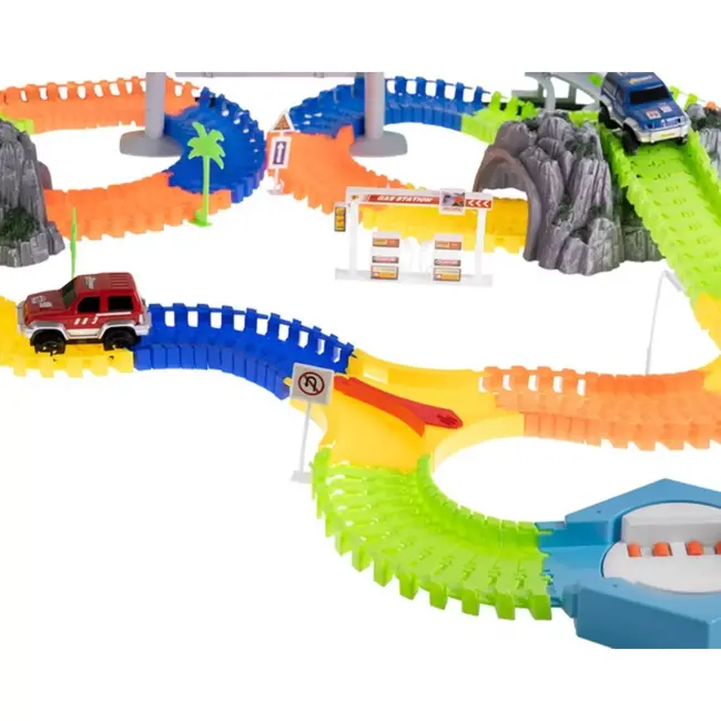 Ruhhy Racebaan met 293 Onderdelen: Eindeloos Bouwplezier voor Kinderen