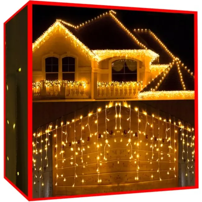 Ruhhy LED Kerstverlichting IJspegels 300 LED Warm Wit - Feestelijke Sfeer
