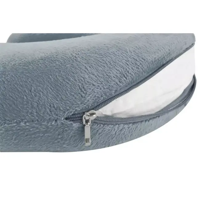 Trizand Memory Foam Reiskussen – Ultiem Comfort Onderweg - Grijs