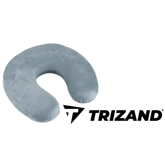 Trizand Memory Foam Reiskussen – Ultiem Comfort Onderweg - Grijs