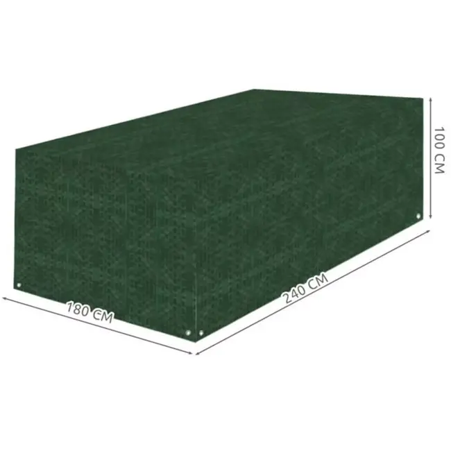 Ruhhy Beschermhoes voor Tuinmeubels - Waterdicht en Duurzaam - Hoogte 100cm, Breedte 180cm, Lengte 240cm