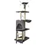 Purlov Kattenboom 138 cm Grijs - Veilig en Stimulerend Kattenparadijs