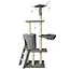 Purlov Kattenboom 138 cm Grijs - Veilig en Stimulerend Kattenparadijs