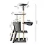 Purlov Kattenboom 138 cm Grijs - Veilig en Stimulerend Kattenparadijs