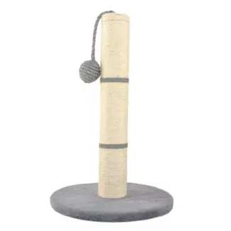 Purlov Kattenkrabpaal 45 cm Grijs - Stijlvol en Praktisch Purlov Kattenkrabpaal 45 cm Grijs - Stijlvol en Praktisch