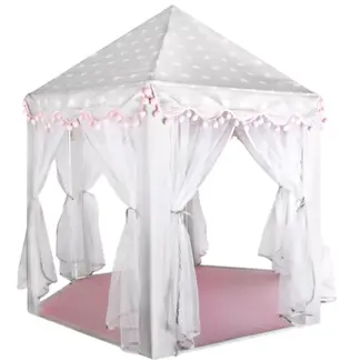 Kruzzel Grijze en Roze Kinderentent: Een Sprookjesachtige Speelplek - 140 x 70 x 70 cm Kruzzel Grijze en Roze Kinderentent: Een Sprookjesachtige Speelplek - 140 x 70 x 70 cm