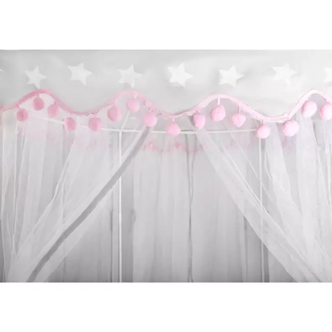 Kruzzel Grijze en Roze Kinderentent: Een Sprookjesachtige Speelplek - 140 x 70 x 70 cm