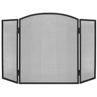 Kaminer Openhaard Scherm - Haardscherm - Vonkenscherm 118x76 cm: Uitgebreide Bescherming en Elegantie