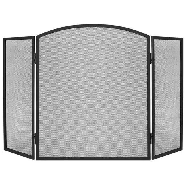 Kaminer Openhaard Scherm - Haardscherm - Vonkenscherm 118x76 cm: Uitgebreide Bescherming en Elegantie