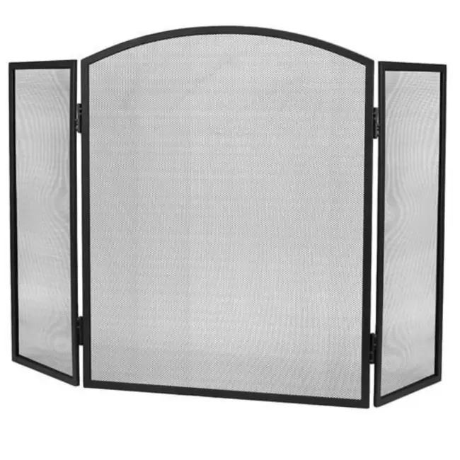 Kaminer Openhaard Scherm - Haardscherm - Vonkenscherm 118x76 cm: Uitgebreide Bescherming en Elegantie