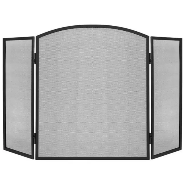 Kaminer Openhaard Scherm - Haardscherm - Vonkenscherm 118x76 cm: Uitgebreide Bescherming en Elegantie