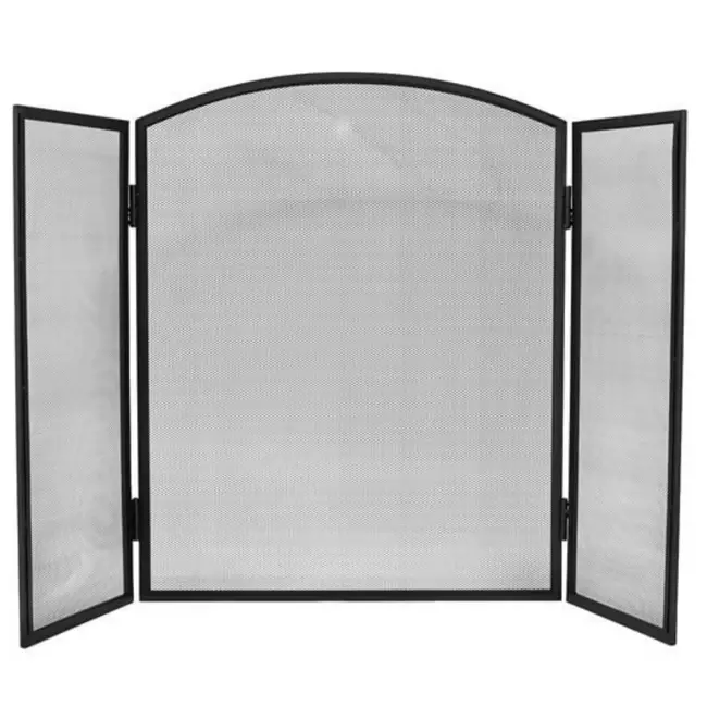 Kaminer Openhaard Scherm - Haardscherm - Vonkenscherm 118x76 cm: Uitgebreide Bescherming en Elegantie