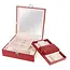 Beautylushh Bourgondische Juwelendoos - Luxe en Veiligheid voor Je Sieraden - 25 x 25x 9 cm