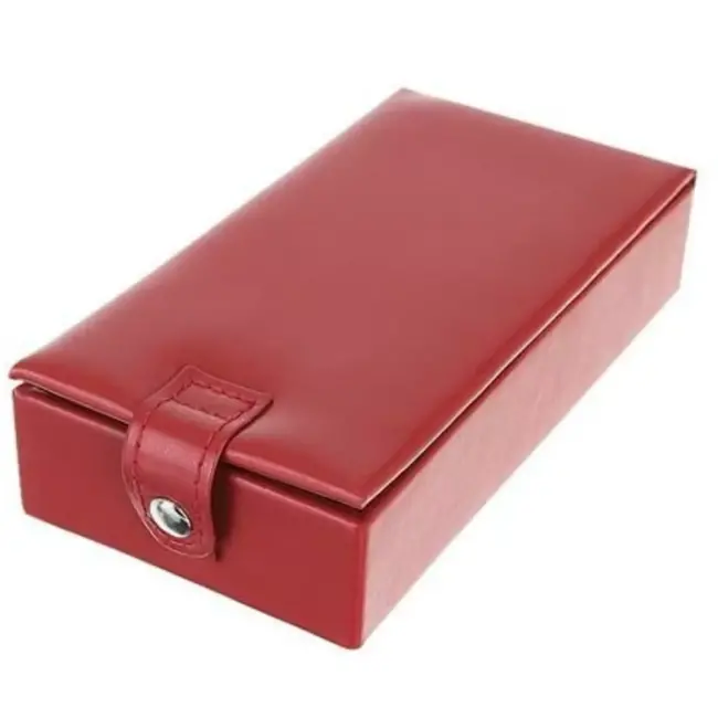 Beautylushh Bourgondische Juwelendoos - Luxe en Veiligheid voor Je Sieraden - 25 x 25x 9 cm