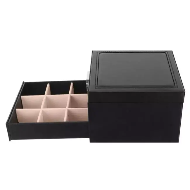 Beautylushh Juwelendoos - Zwart: Elegant en Functioneel - 31 x 16 x 25 cm